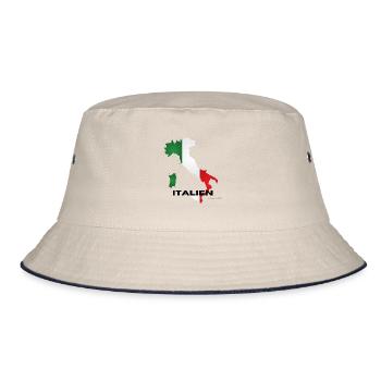 Italy - Bucket Hat - ecru/navy - Front