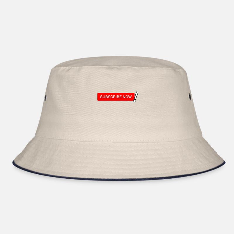 Bold Red Subscribe Now button Bucket Hat