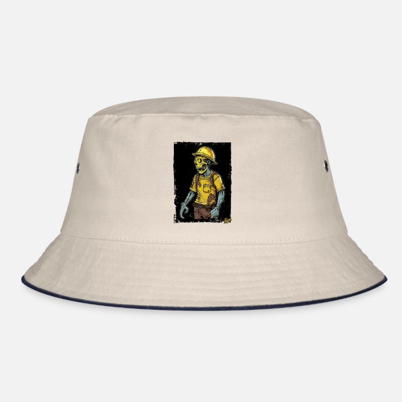Bauarbeiter-Zombie Bucket Hat