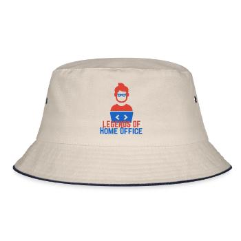 Legends of Desktop Hintergrund 2 - Bucket Hat - Natur/Navy - Vorne
