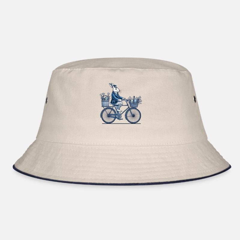 Lapin rétro de Pâques avec design de vélo Bob