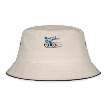 Conception de vélo de route Cat pour les amateurs de vélo - Bob - blanc cassé/bleu marine - Devant