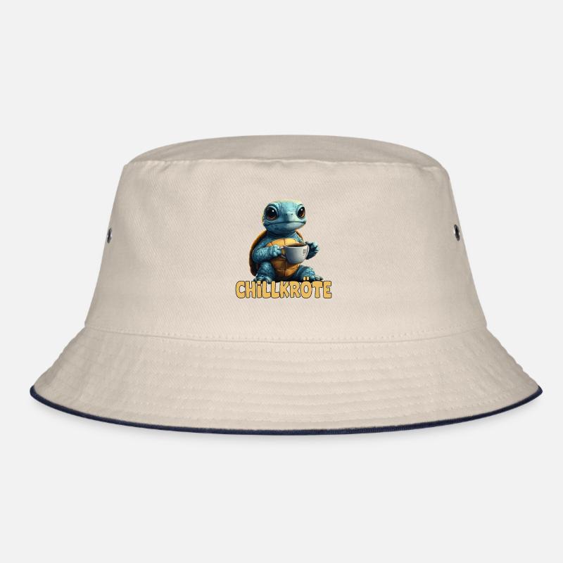 Chill Toad Pun Turtle Bucket Hat