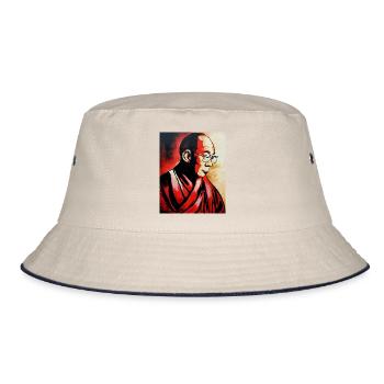Dalai Lama - Bucket Hat - Natur/Navy - Vorne