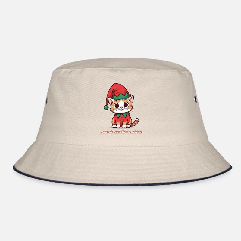 Weihnachtsdesign Katze – Santa’s Smallest Helper Bucket Hat