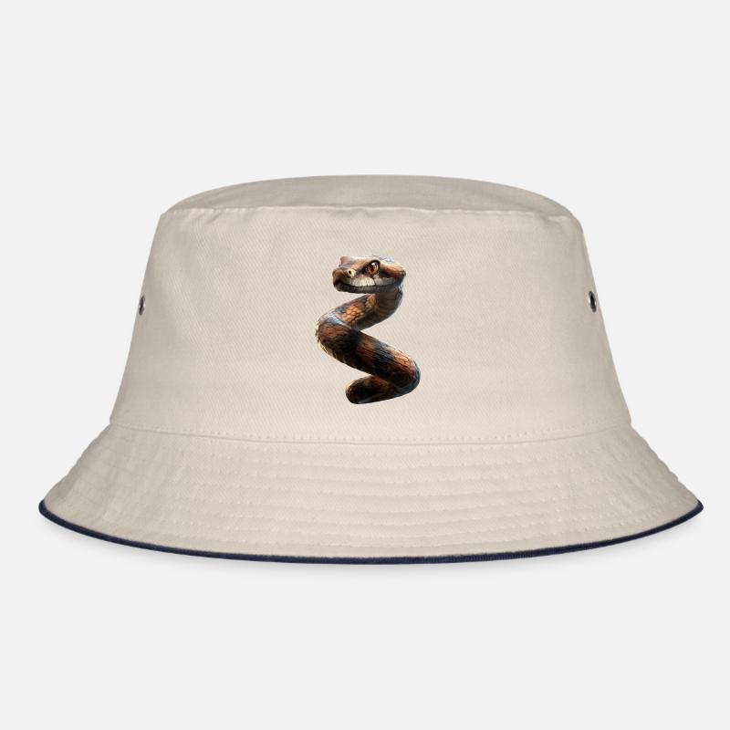 Schlange Python Kobra Klapperschlange Schlangen Bucket Hat