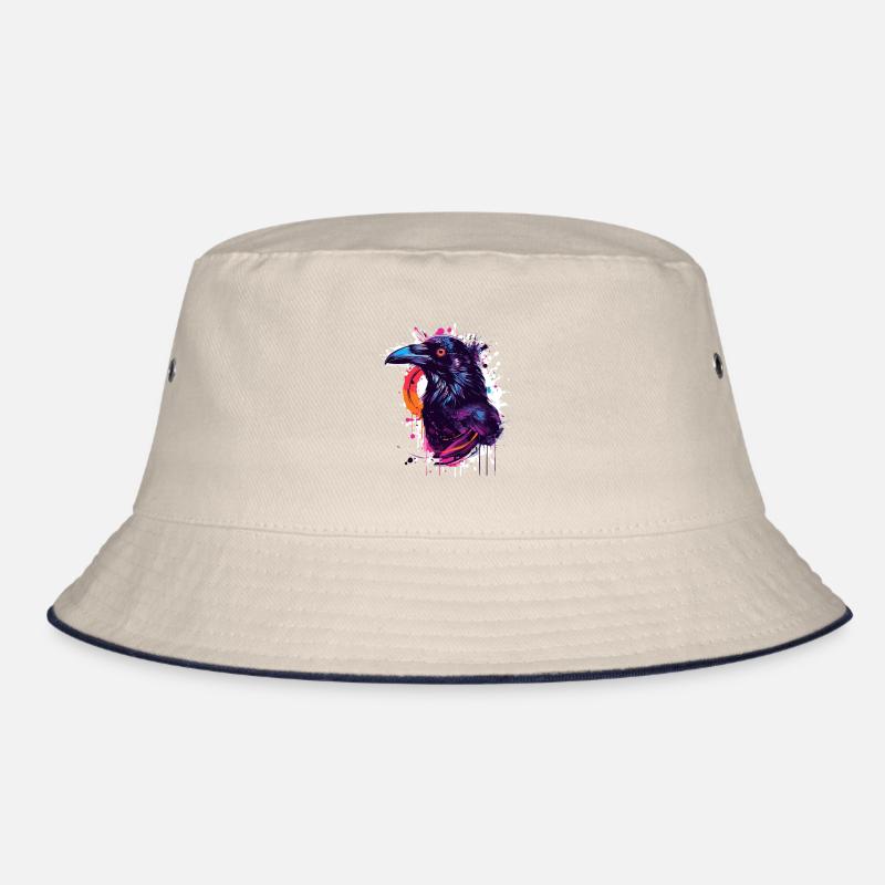 Farbexplosion Rabe Neon-Splash Bucket Hat