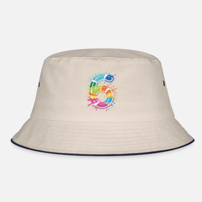 Regenbogen Rettungsring Splash Bucket Hat