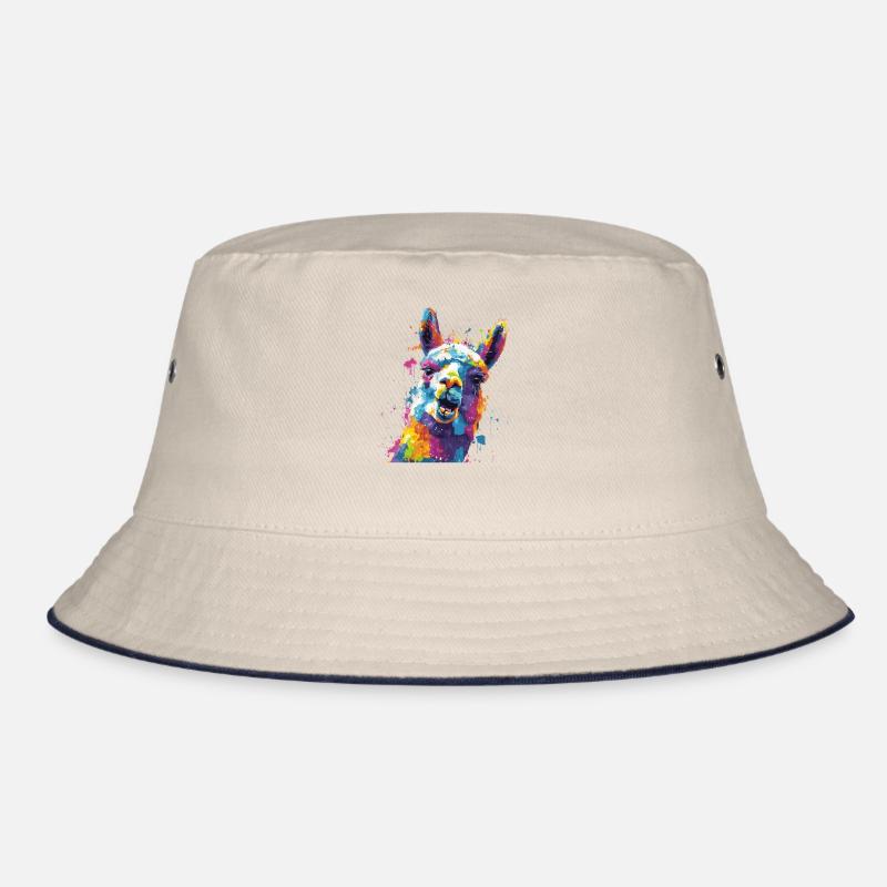 Llama Farbexplosion Bucket Hat