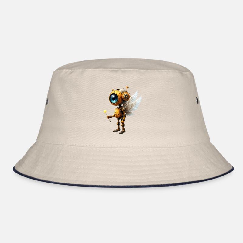 Steampunk Winged Robot Bucket Hat