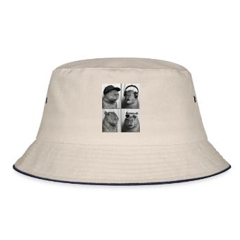 Capybara - Bucket Hat - Natur/Navy - Vorne