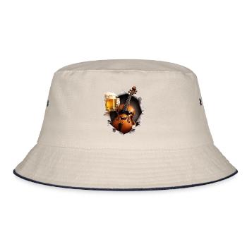 Cello Bier - Bucket Hat - Natur/Navy - Vorne