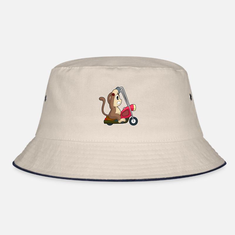 Affe Motorrad Bucket Hat