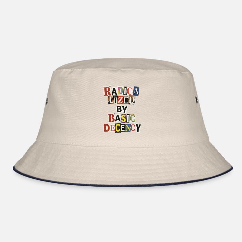 Radicalized by Decency Collage Bucket Hat