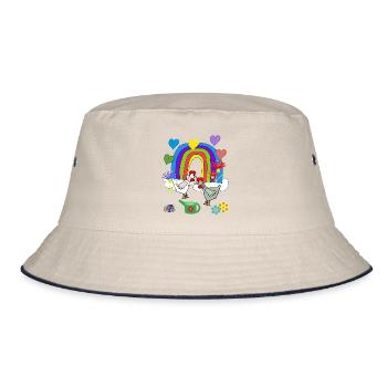 Fleurs arc-en-ciel fantastiques pour enfants poules - Bob - blanc cassé/bleu marine - Devant