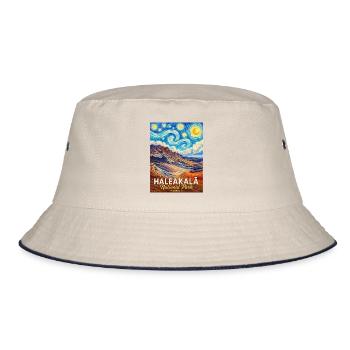 Haleakalā National Park Hawaii - Bucket Hat - Natur/Navy - Vorne