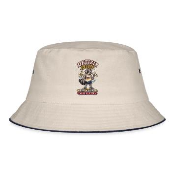 Defizit Deluxe – Wenig Kalorien, viel Drama - Bucket Hat - Natur/Navy - Vorne