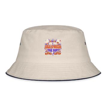 Bist du der BIP-Verhaltensanalyst - Bucket Hat - Natur/Navy - Vorne