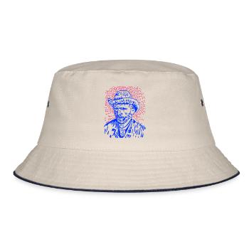 Vincent van Gogh - Bucket Hat - Natur/Navy - Vorne