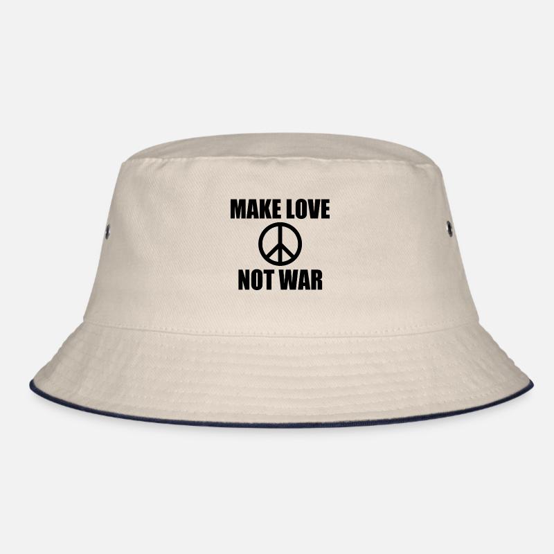 Make love not war Bucket Hat