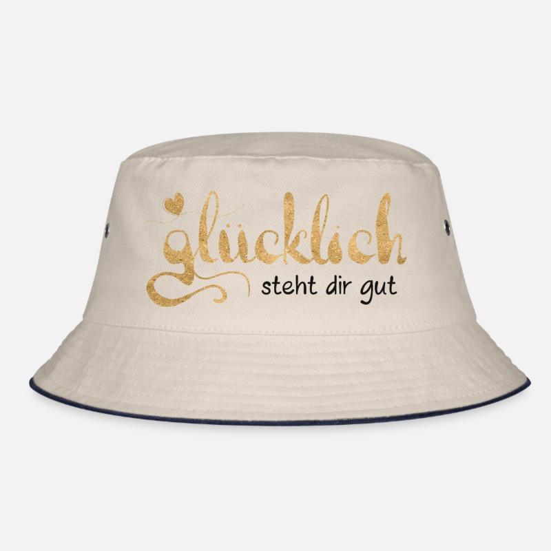 Glücklich steht dir gut Bucket Hat