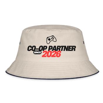 Player-Two-Store - Bucket Hat - Natur/Navy - Vorne