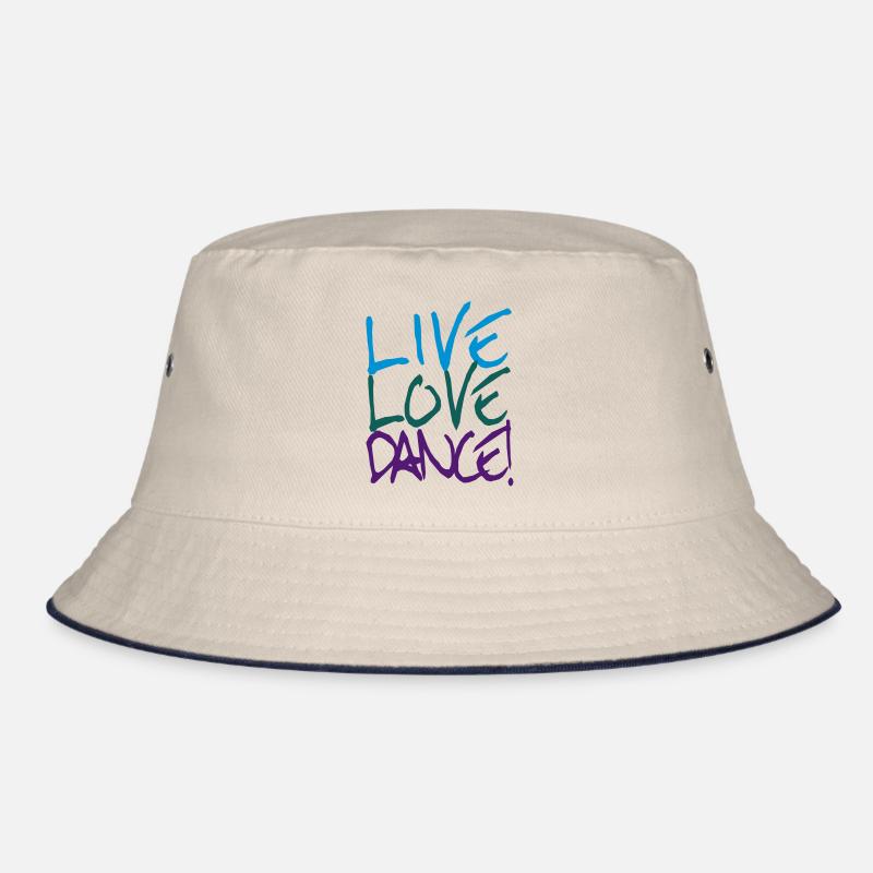Live Love Dance! - Bucket Hat - Natur/Navy