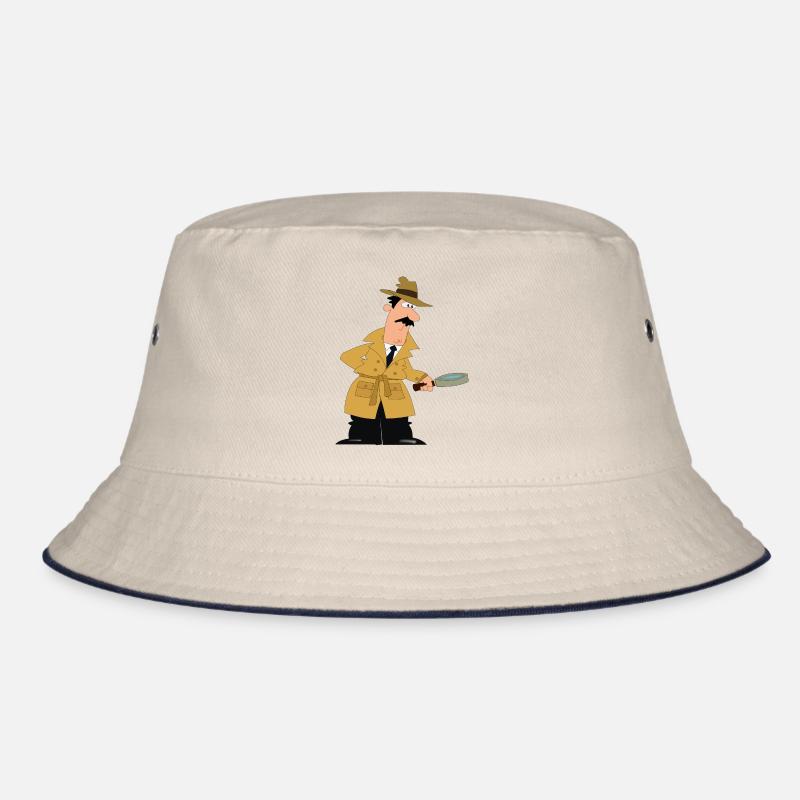 Detektiv mit Lupe. Geschenkidee Bucket Hat