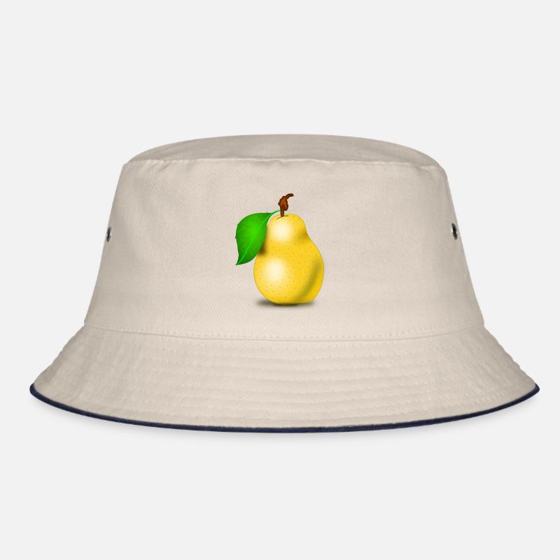 Birne - Bucket Hat - Natur/Navy