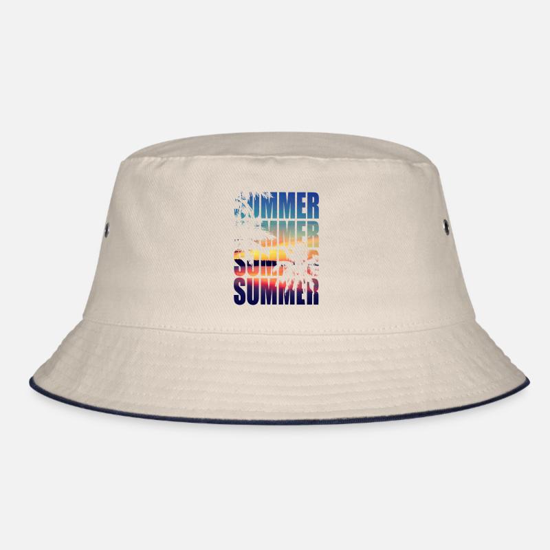 Summer palms summer Bucket Hat