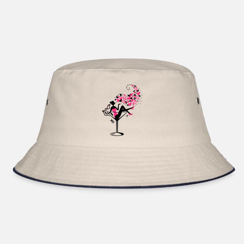 Braut - Bride - JGA - Cocktail - Herz - 2C Bucket Hat