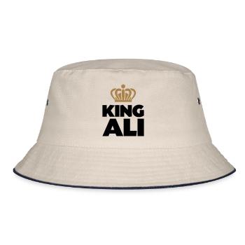 King ali name thing crown - Bucket Hat - ecru/navy - Front