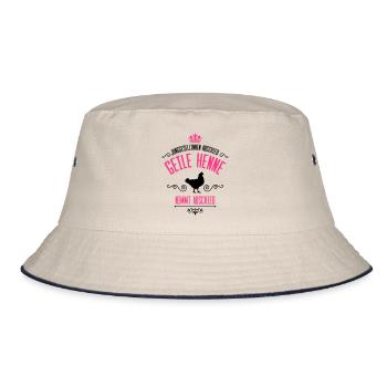 junggesellinnen geile henne abschied - Bucket Hat - Natur/Navy - Vorne