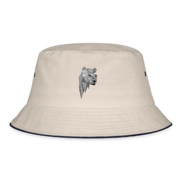idée cadeau Leopard Panther - Bob - blanc cassé/bleu marine - Devant