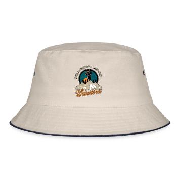 Mir reicht's ich geh wandern - Wander Berge Retro - Bucket Hat - Natur/Navy - Vorne