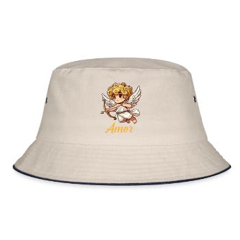 Angel Comic Cupid - Bucket Hat - ecru/navy - Front
