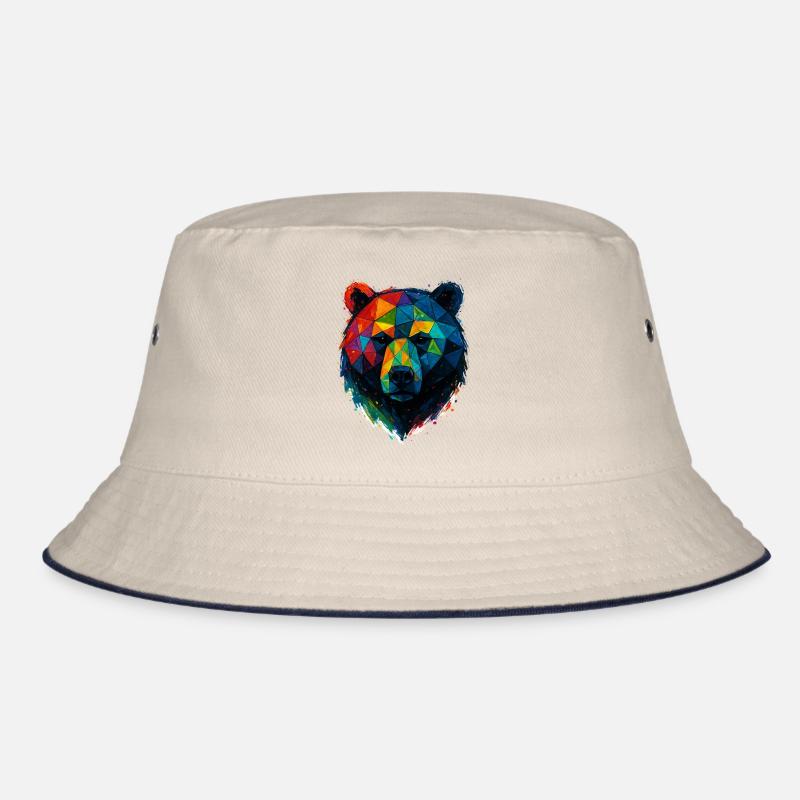 Ours Géométrique : Style Low Poly Coloré Bob