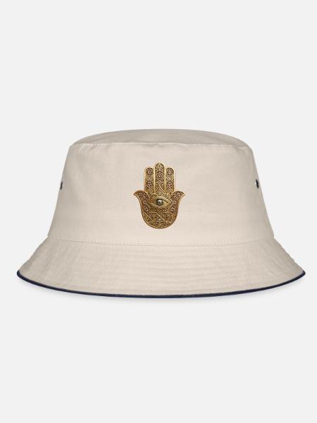 Symbol & Religion – Hand der Fatma - Bucket Hat - Natur/Navy
