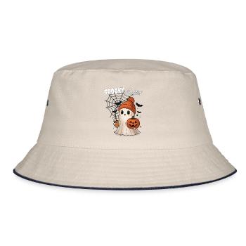 Spooky Season (Halloween) - Bucket Hat - Natur/Navy - Vorne