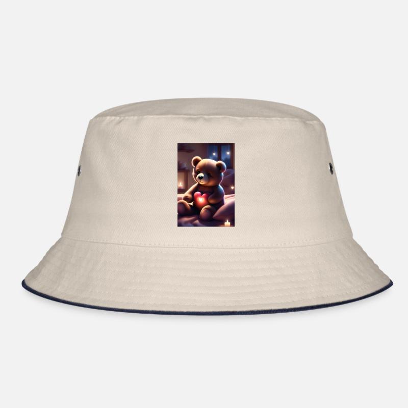 Teddybär mit Herz Bucket Hat