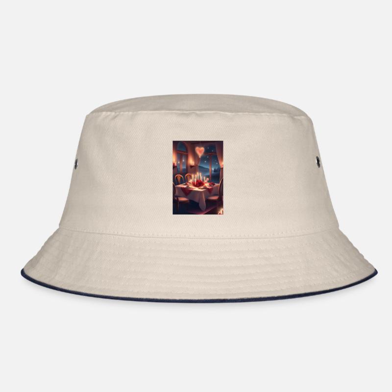 Valentines day dinner Bucket Hat