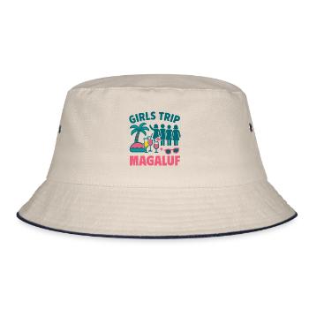 Girls Trip Magaluf Party - Bucket Hat - ecru/navy - Front