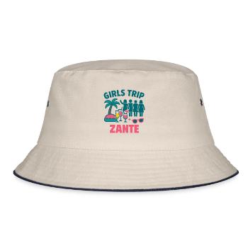 Girls Trip Zante Party - Bucket Hat - Natur/Navy - Vorne
