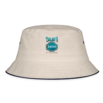 Baujahr - 1938 - Bucket Hat - Natur/Navy - Vorne