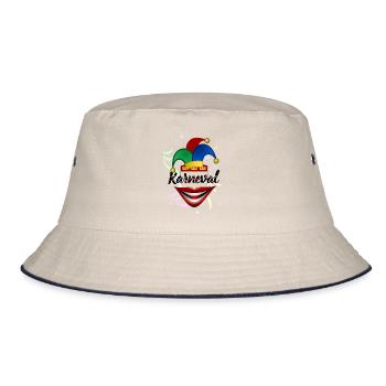 Karneval - Bucket Hat - Natur/Navy - Vorne