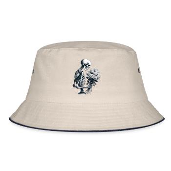 Ewige Eleganz - Bucket Hat - Natur/Navy - Vorne