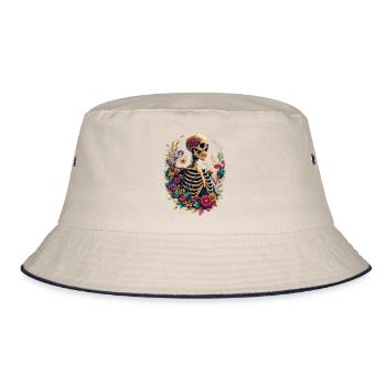 Botanical Bone - Bucket Hat - Natur/Navy - Vorne