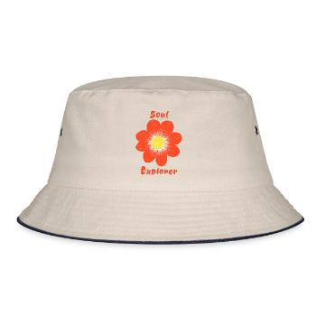 Soul Explorer - Bucket Hat - ecru/navy - Front
