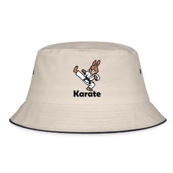 Karaté Lapin - Bob - blanc cassé/bleu marine - Devant