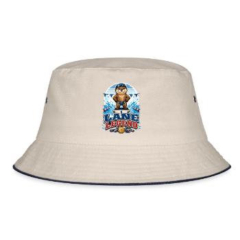 Legend Schwimmer schwimmen Pool-Cartoon Schwimm - Bucket Hat - Natur/Navy - Vorne